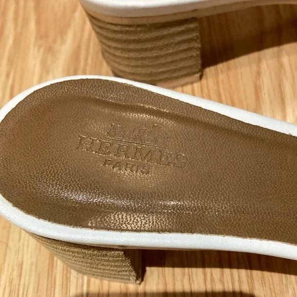 🛍️ Hermes size 38 Slide Sandals - gift - authentic - Picture 2 of 15
